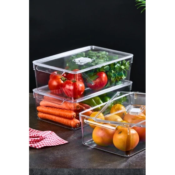 Orqanayzer dəsti Gloss, akril, şəffaf, 20х32.5х10 sm, 3 əd