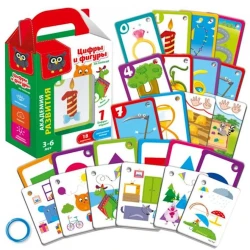 Развивающая игра Vladi Toys Карточки на кольце Цифры и фигуры VT5000-02, 3-6 лет Развивающая игра Vladi Toys Карточки на кольце Цифры и фигуры VT5000-02, 3-6 лет