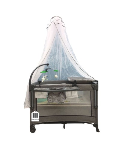 Manej-çarpayı Cool Baby VL-KIDS-144, boz, 100х60х74 sm