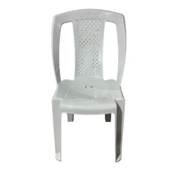 Bağ üçün kreslo Yagmur, plastik, ağ, 46x42x38 sm