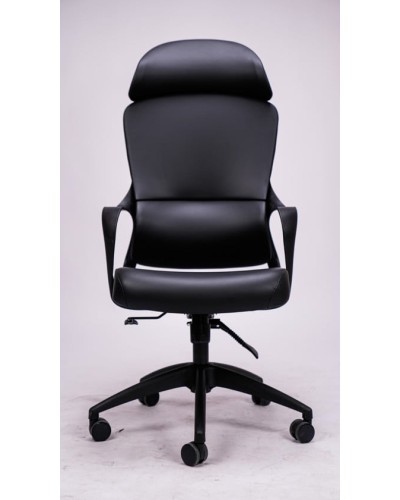 Ofis kreslosu ERZ Space, eko dəri, qara, 140 kq-a qədər