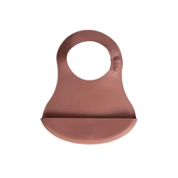 Нагрудник Babyjem Mocha, силикон, коричневый