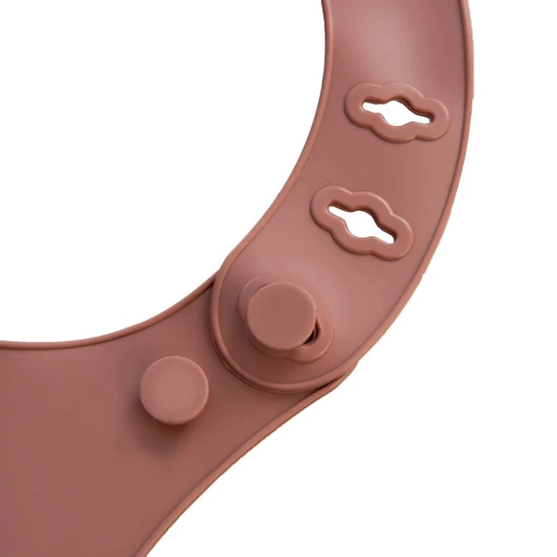 Нагрудник Babyjem Mocha, силикон, коричневый