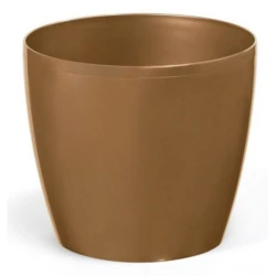 Горшок Lamela Magnolia 21 см, пластик, золотистый