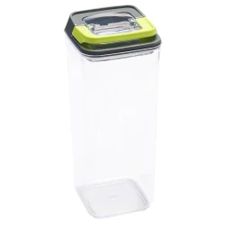 Контейнер для хранения продуктов Leggno, 1250 мл, 1 шт., 10.6х10.6х19.2 см, пластик, прозрачный