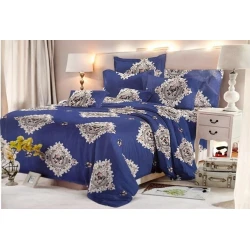 Yataq dəsti Luxe Cotton Lu-xe-000515 yorğan üzü 230x240 sm, mələfə 200x220 sm, yastıq üzü 50x70 sm, ikinəfərlik, satin, rəngbərəng