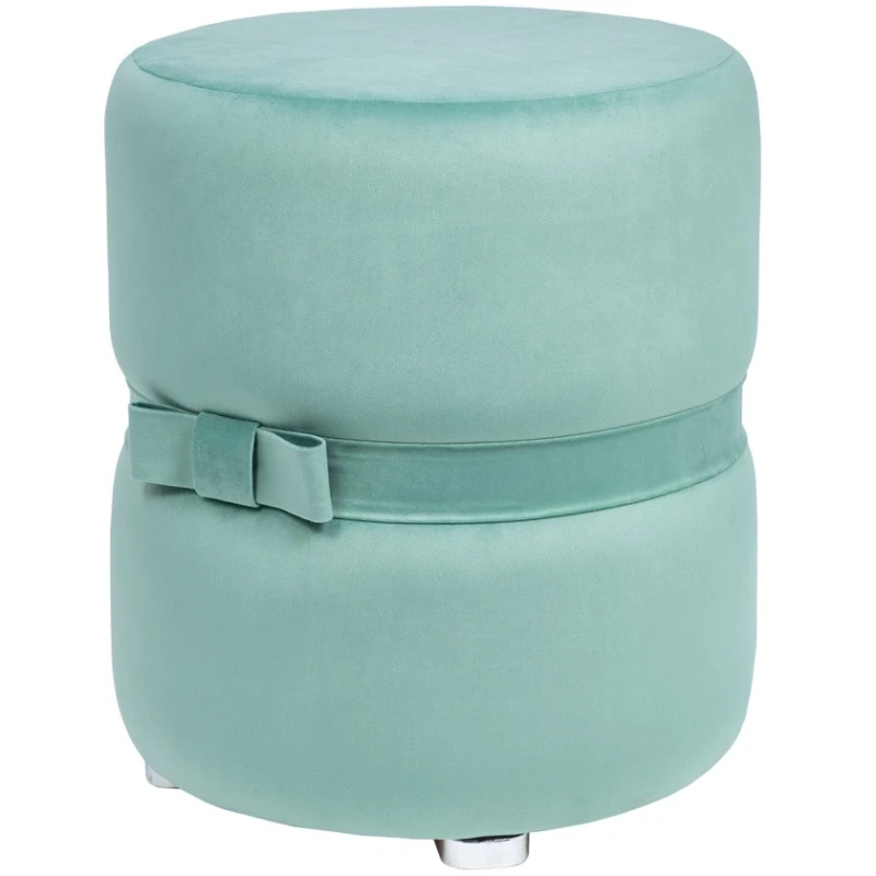 Пуфик 13, ткань, голубой, 40x35x35 см