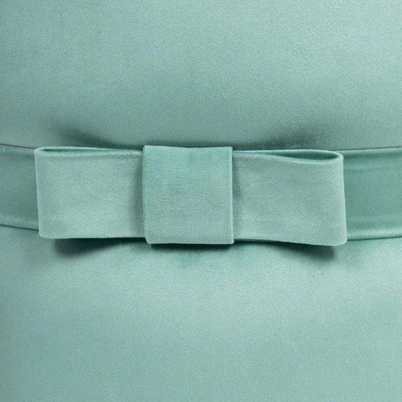 Пуфик 13, ткань, голубой, 40x35x35 см