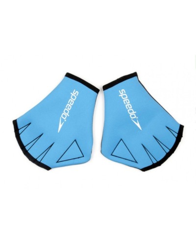 Akvafitnes üçün əlcəklər Speedo Aqua Glove M Qara/Göy