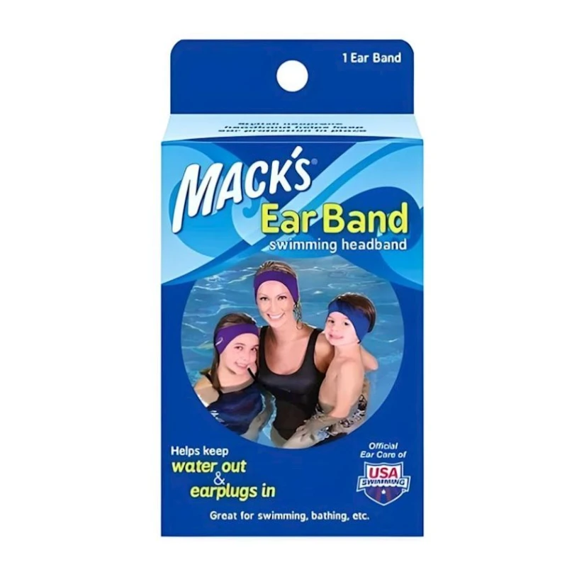 Защитная повязка для плавания Mack’s Ear Band Blue/Purple