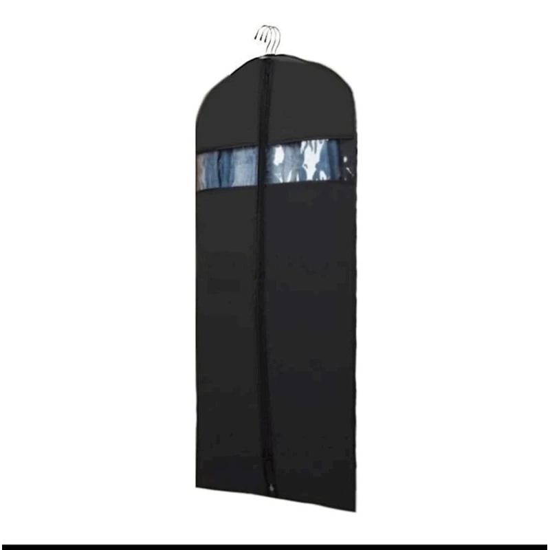 Чехол для одежды 047/S, черный/прозрачный, 1 м Чехол для одежды 047/S, черный/прозрачный, 1 м