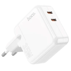Сетевое зарядное устройство Hoco C110A, PD 35W, 2 USB-C White