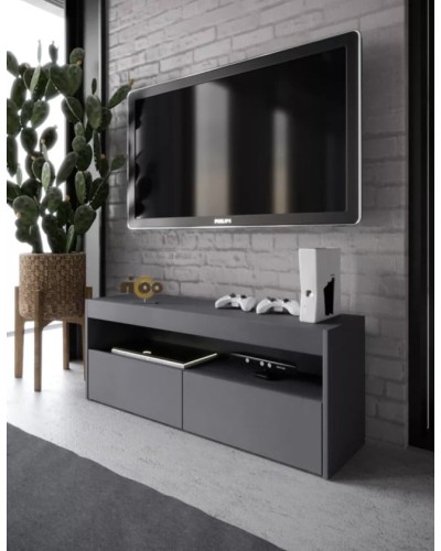 TV üçün tumba Ev Plus ev_13111210, LDSP, antrasit, 1500x450x340 mm