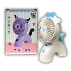 Мини-вентилятор, симпатичный, с USB, синяя лента