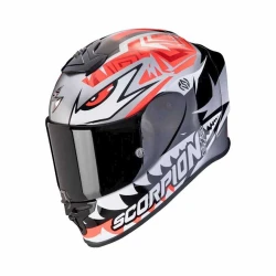 Мотошлем Scorpion EXO-R1 Evo Air Zaccone Silver-Black-Red, размер L Мотошлем Scorpion EXO-R1 Evo Air Zaccone Silver-Black-Red, размер L