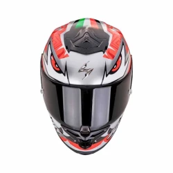 Мотошлем Scorpion EXO-R1 Evo Air Zaccone Silver-Black-Red, размер L Мотошлем Scorpion EXO-R1 Evo Air Zaccone Silver-Black-Red, размер L