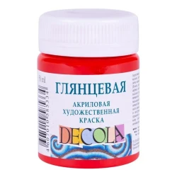 Akril boya Decola parlaq, qırmızı, 50 ml