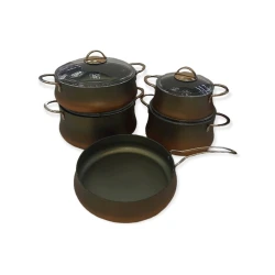 Qazan seti Canali Culip İnduksion, 3 əd 20/24/28 sm, alüminium