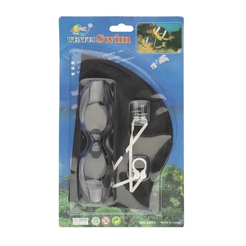 Набор для плавания Piramida X1522558876-3-1 (шапочка, очки, зажим для носа и беруши)