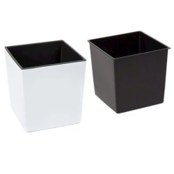 Горшок Lamela Juka 25х25х26 см, пластик, белый