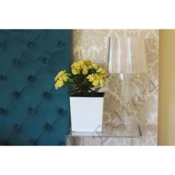 Горшок Lamela Juka 25х25х26 см, пластик, белый