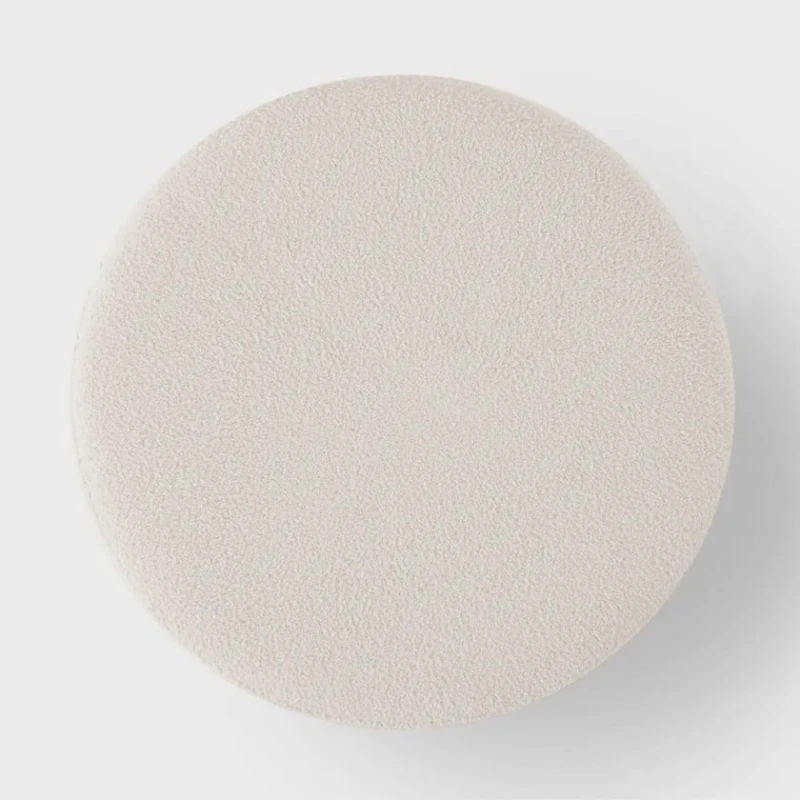 Пуфик 60, ткань, белый, 40x35x35 см Пуфик 60, ткань, белый, 40x35x35 см