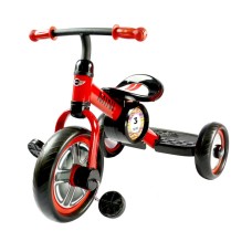 Üçtəkərli velosiped Rastar BMW Mini Cooper Tricycle Bike, 85.7х21.5х47.5 sm, 2-5 yaş, polad, qırmızı
