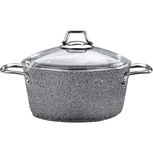 Qazan Shosman 4873, qranit, qapaq ilə, 26 sm, boz Qazan Shosman 4873, qranit, qapaq ilə, 26 sm, boz