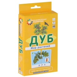 Развивающие карточки Дуб. Мир растений ОМ1, автор Гончарова Е.М. Развивающие карточки Дуб. Мир растений ОМ1, автор Гончарова Е.М.