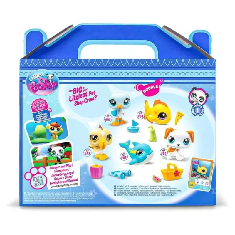 Набор фигурок Bandai LTD Littlest Pet Shop Collector Set Beach Besties Набор фигурок Bandai LTD Littlest Pet Shop Collector Set Beach Besties