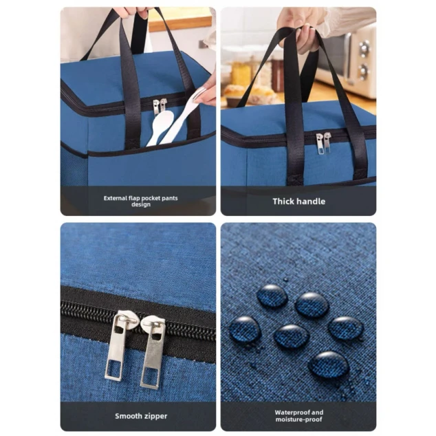 Tremoçanta, poliester, göy, 21x24x18 sm