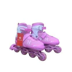 Роликовые коньки 201L, розовые, размер L 38-41 Роликовые коньки 201L, розовые, размер L 38-41