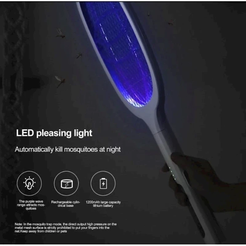 Электрическая мухобойка UM001000838 белая Электрическая мухобойка UM001000838 белая