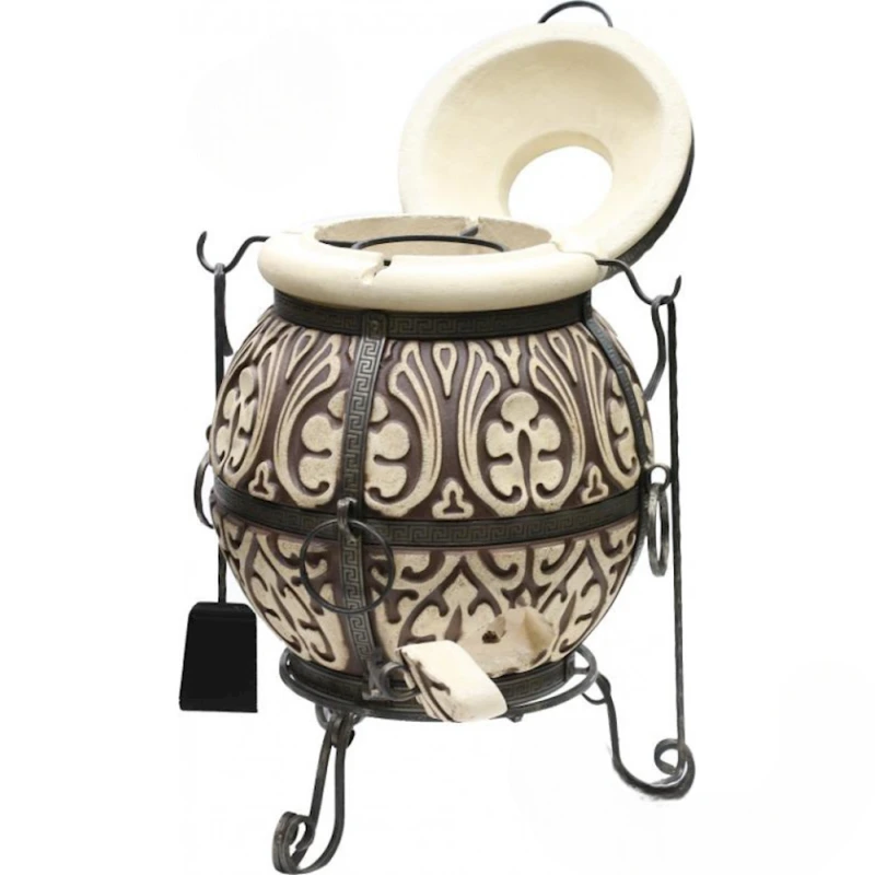 Печь тандыр M0105 диаметр 180 см, высота 110 см, кремовый Печь тандыр M0105 диаметр 180 см, высота 110 см, кремовый