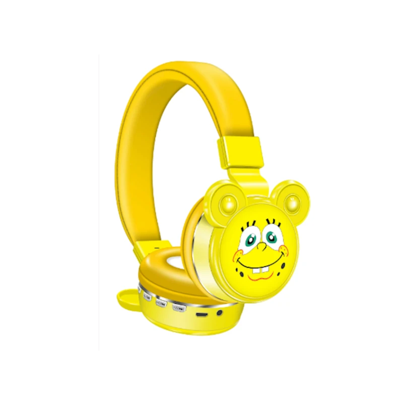 Беспроводные наушники B15 Sponge Bob Yellow