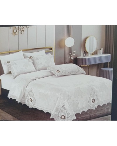 Yataq dəsti MiraNova SF-806, avro, ağ, yorğan üzü 245×250 sm, mələfə 250×260 sm, yastıq üzü 50×70 sm/4 əd