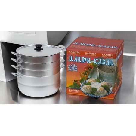 Казан Gallery Home GH-000084, алюминий, серебристый, 6 л Казан Gallery Home GH-000084, алюминий, серебристый, 6 л