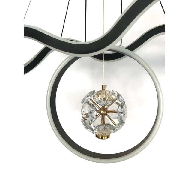 Люстра подвесная Şəms Aydınlatma 2086, LED, черная/белая, 40-50W