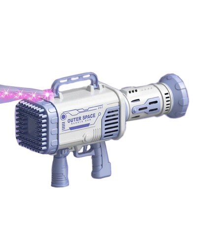 Sabun köpükləri buraxan 80 hole Automatic Rocket Launcher, bənövşəyi