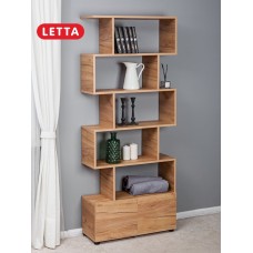 Stellaj Letta Votan, 176х25х73 sm, LDSP, bej