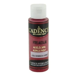 Декоративная акриловая краска Cadence Premium Acrylic Paint 4350 Crimson Red, 70 мл
