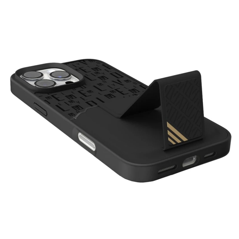 Чехол Levelo Morphix Gripstand с держателем для карт для Apple iPhone 16 Pro Black Чехол Levelo Morphix Gripstand с держателем для карт для Apple iPhone 16 Pro Black