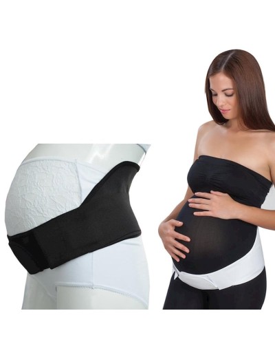 Bandaj kəməri hamilələr üçün Babyjem 8699203B, qara, pambıq/elastan, ölçü L