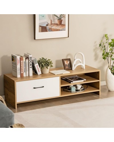 Jurnallıq masa Ev Plus ev_12116067, LDSP, qəhvəyi, ağ, 120x40x35 sm