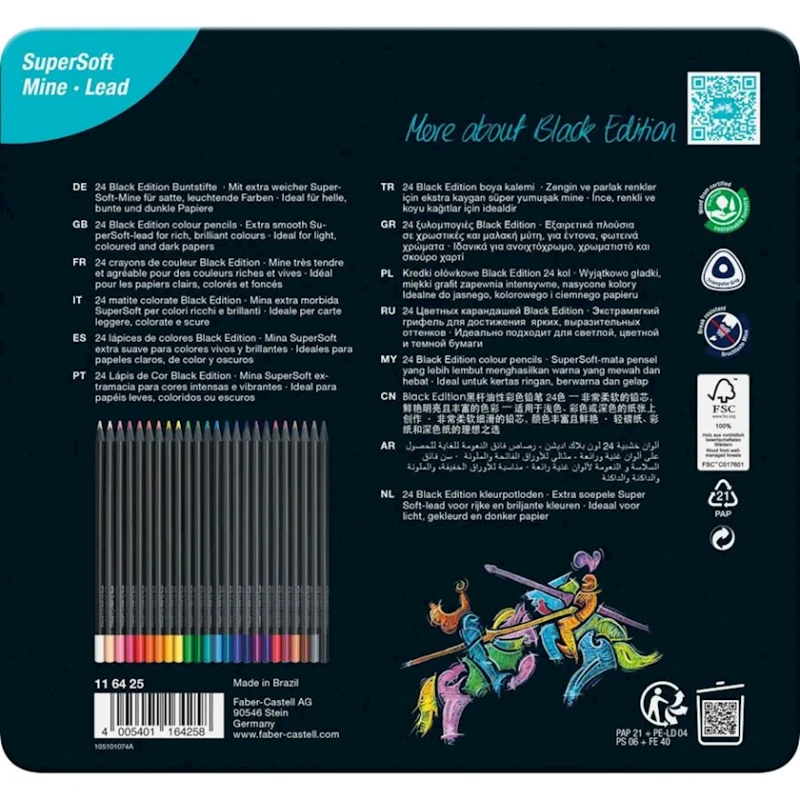 Набор карандашей Faber-Castell Black Edition, 24 шт Набор карандашей Faber-Castell Black Edition, 24 шт