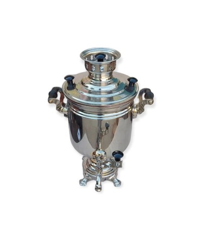 Samovar F35-AG-267, latun, gümüşü, 5 l