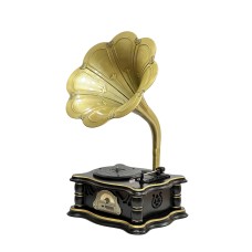 Vinil plastin pleyeri Qrammofon Qara