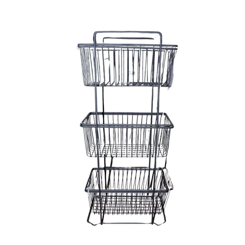 Etajerka 017, 70x30x16 sm, metal, boz Etajerka 017, 70x30x16 sm, metal, boz