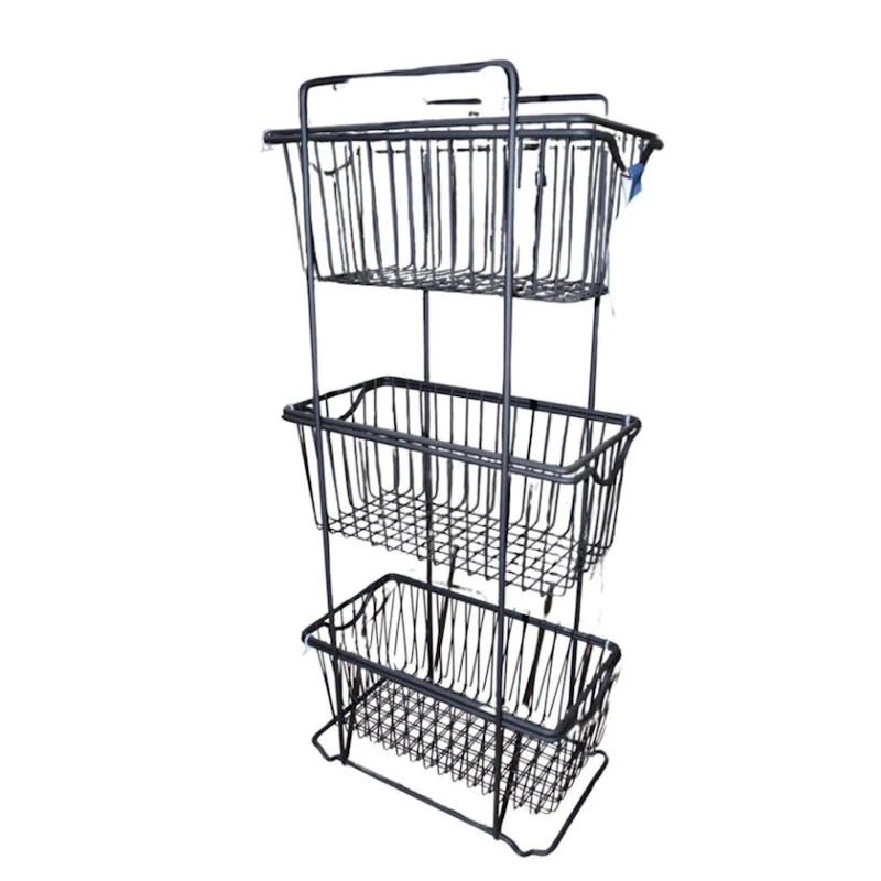 Etajerka 017, 70x30x16 sm, metal, boz Etajerka 017, 70x30x16 sm, metal, boz