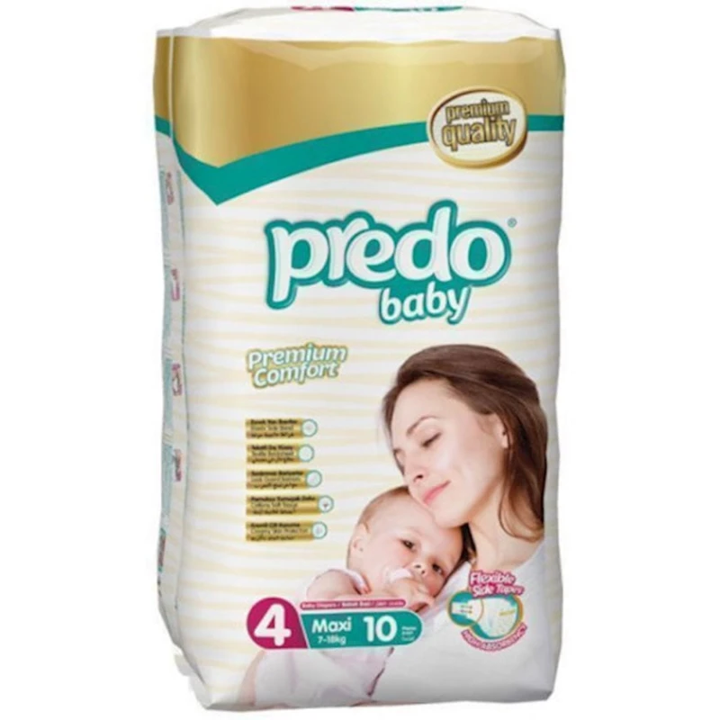 Подгузники Predo Baby Maxi 4 Small 7-18 кг 10 шт